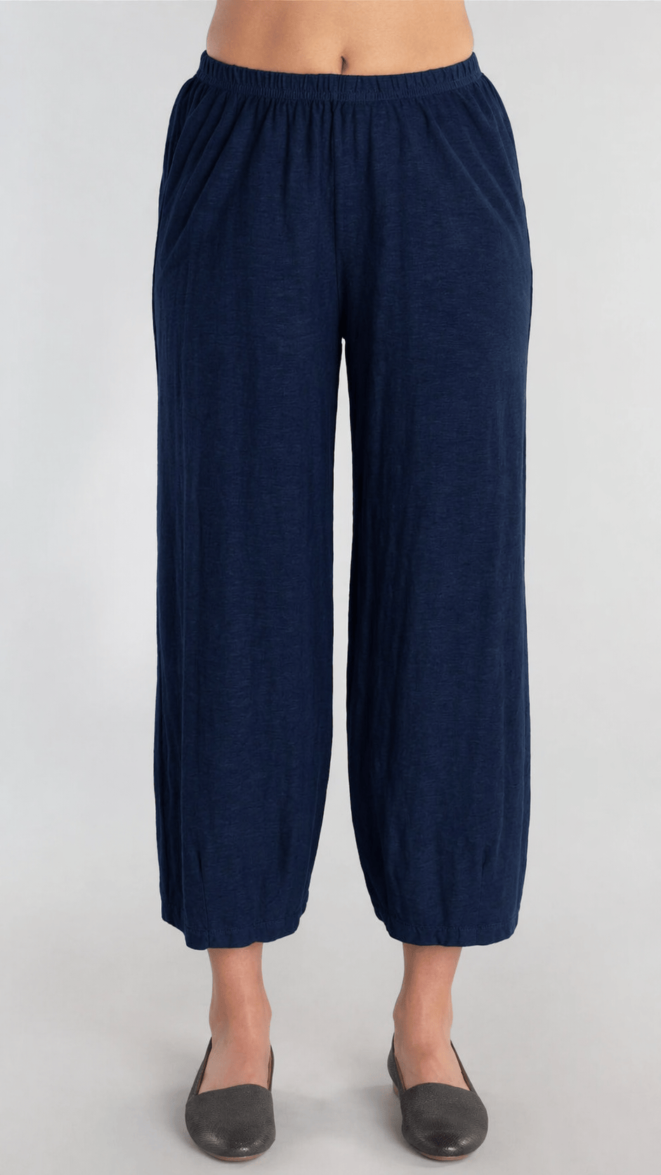 Cut Loose Cotton/Linen Cropped Pant with Darts - Multiple Colors