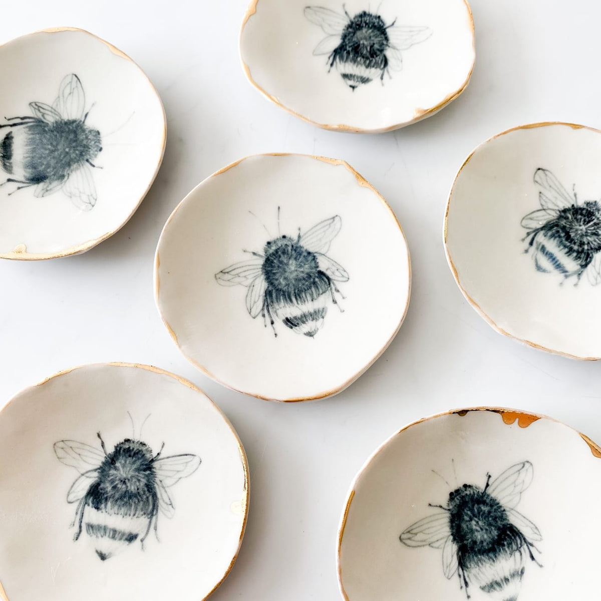 Ceramic Bee Handmade Jewelry Dish