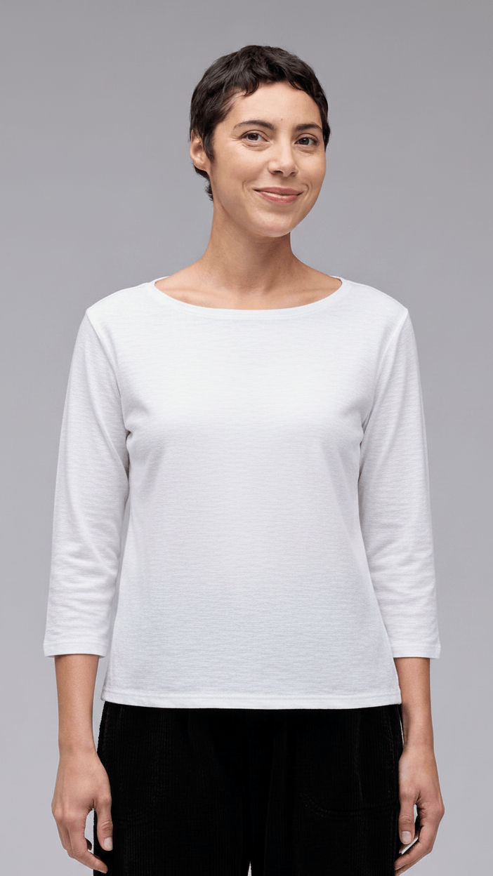 Cut Loose 3/4 Sleeve Boatneck Tee - Multiple Colors