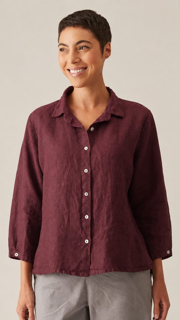 Cut Loose Parachute Hi-Low Crop Shirt - Multiple Colors