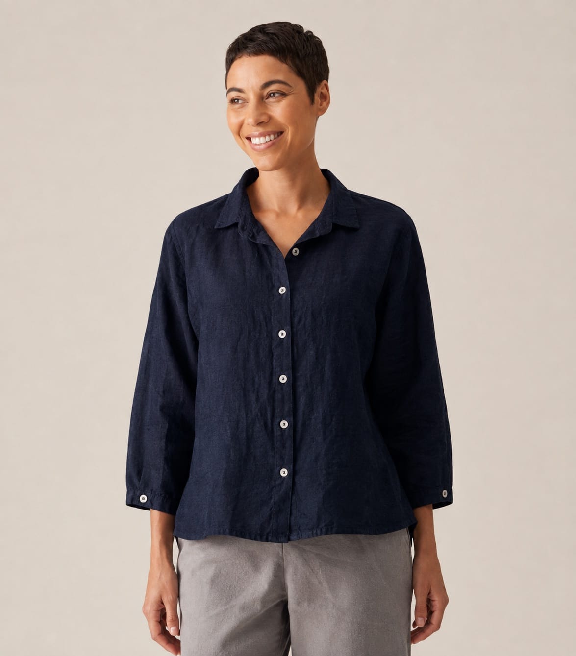Cut Loose Parachute Hi-Low Crop Shirt - Multiple Colors