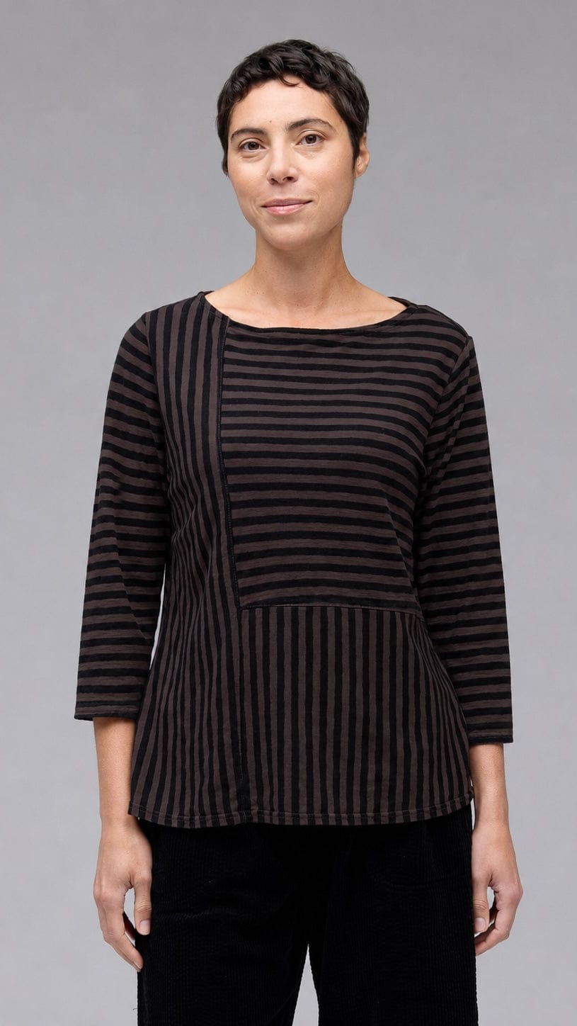 Cut Loose Patch A-Line Boatneck Top