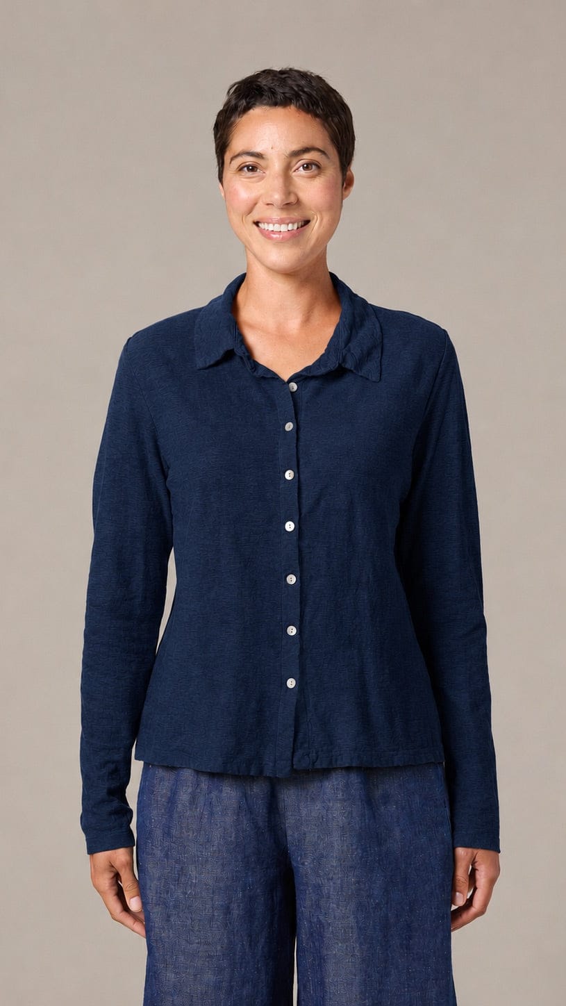 Cut Loose Long Sleeve Fitted Shirt - Multiple Colors