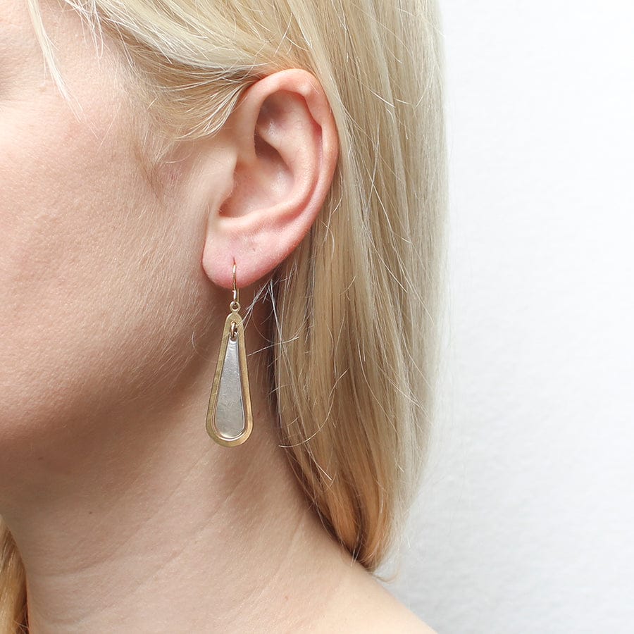 Marjorie Baer Teardrop with Teardrop Ring Wire Earrings - E0731DW