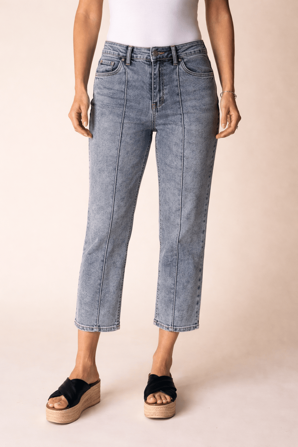 Habitat Stretch Denim Seamed Cropped Flare Pant - Multiple Colors