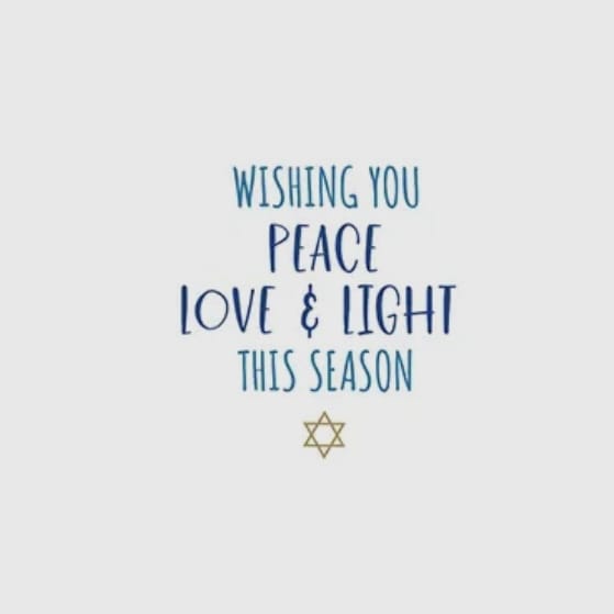 Gina B Designs Gold Menorah Greeting Card