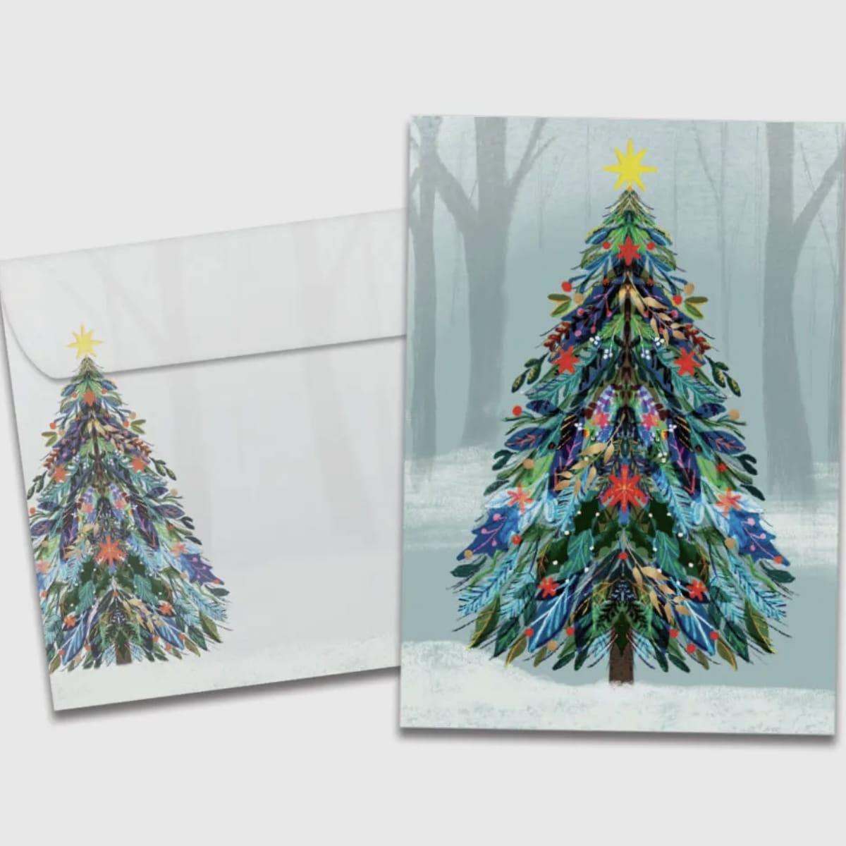 Tree Sparkle Christmas Greeting Card