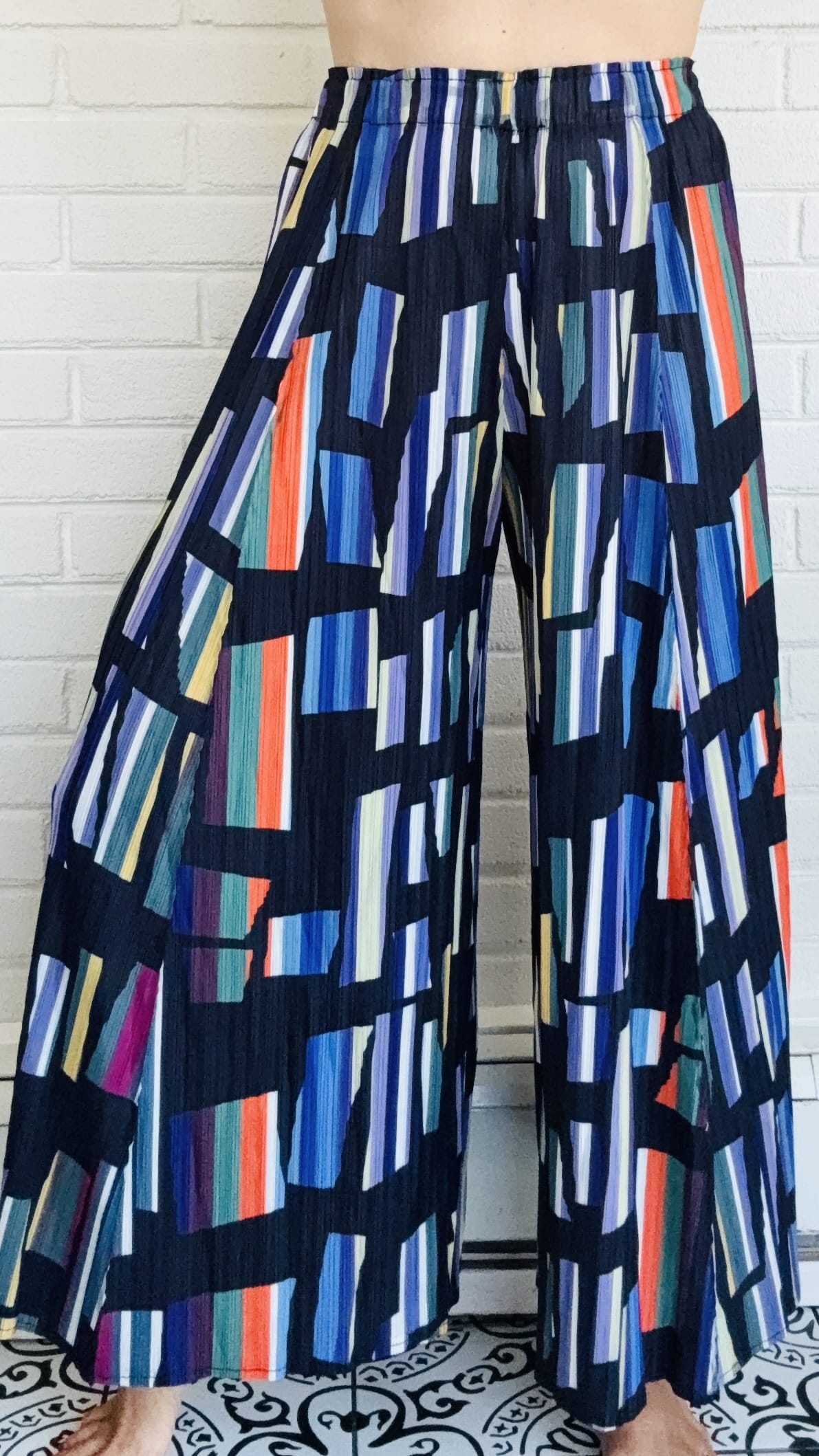 Vanite Stained Glass Palazzo Pant - Multiple Colors