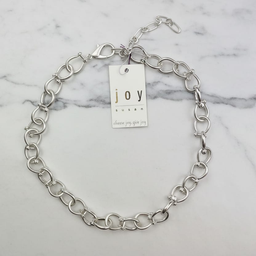Stirrup Chain Necklace - Multiple Metals
