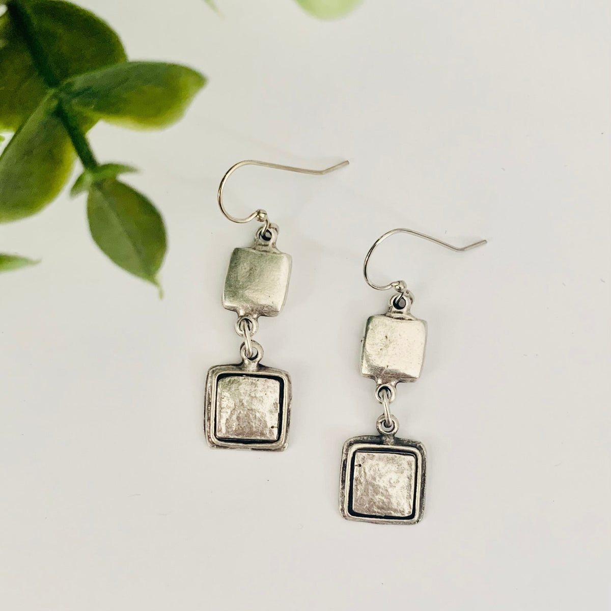 Volare Double Square Earrings - #5855D
