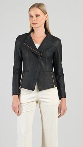Clara Sunwoo Liquid Leather Knit Jacket - Multiple Colors