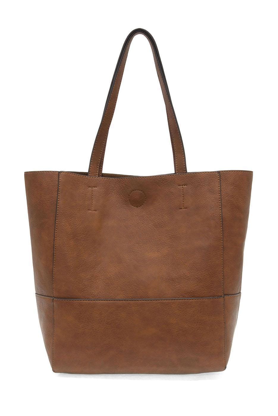 Joy Susan Vegan Leather Faith Raw Edge Tote - Multiple Colors