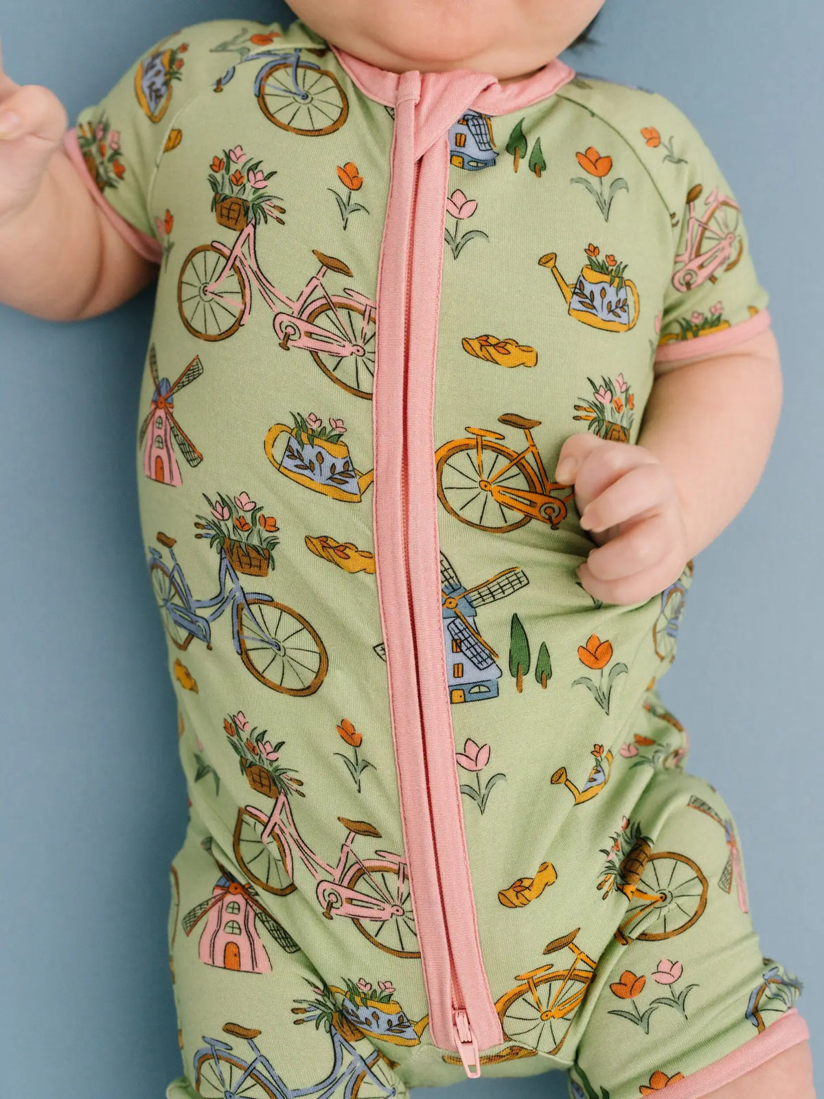 Little One Shop Short Bamboo Romper - Multiple Prints