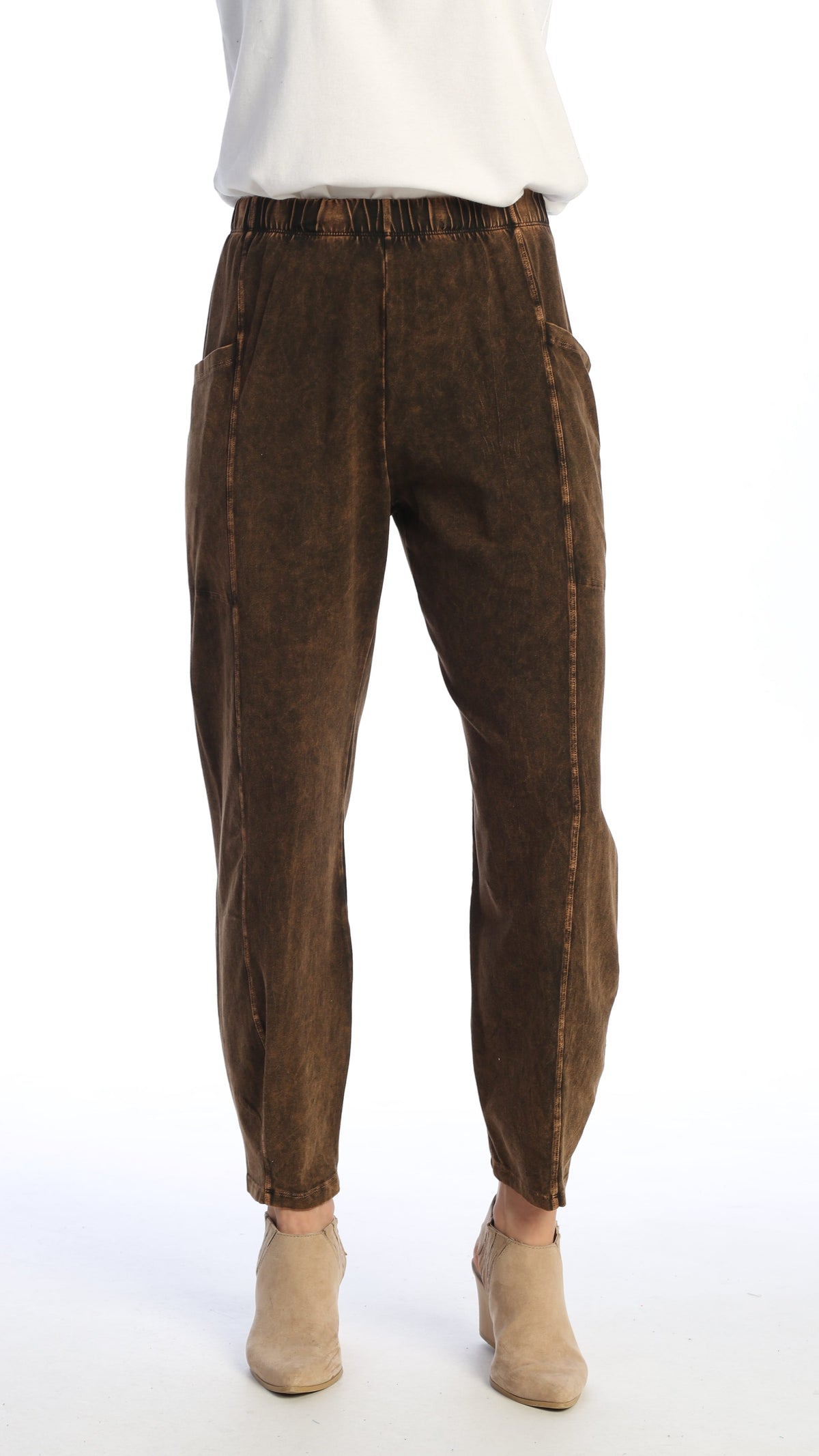 Jess & Jane Mineral Wash Lantern Pant - Multiple Colors