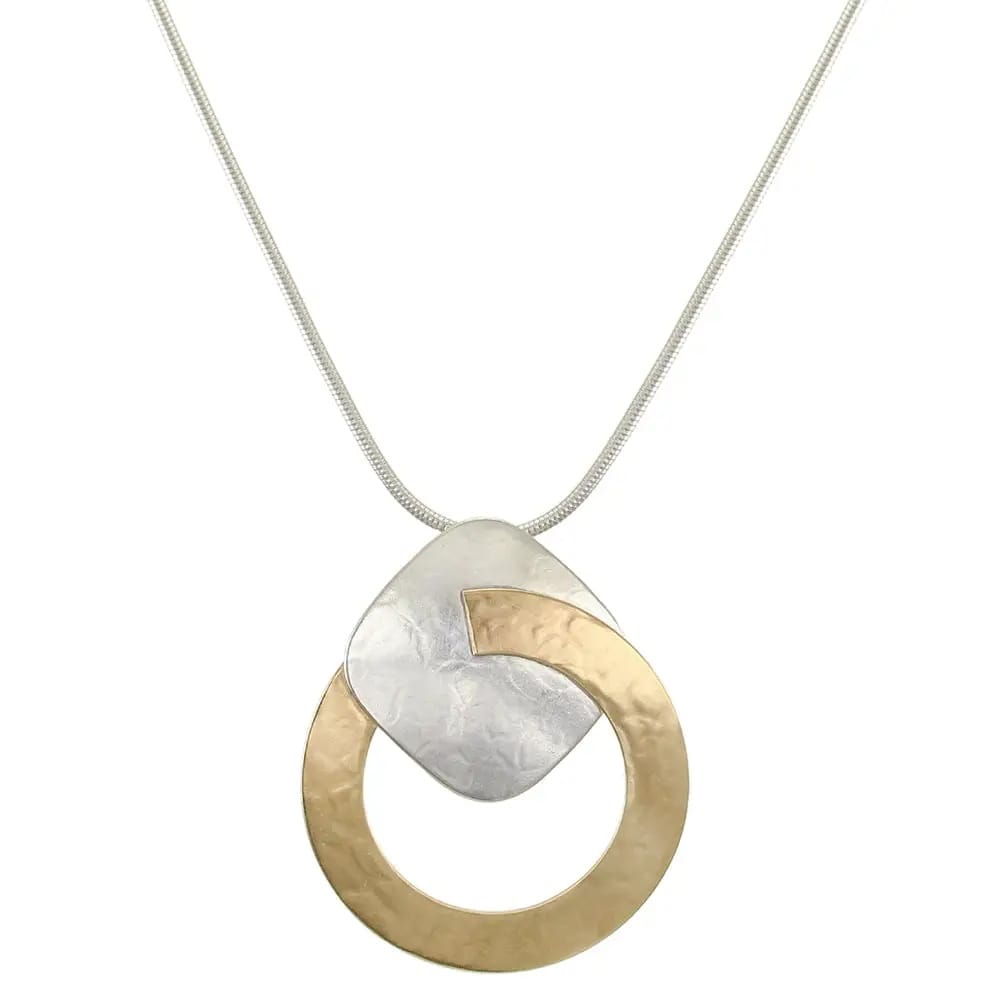 Marjorie Baer Large Ring with Rounded Square Necklace N0968D