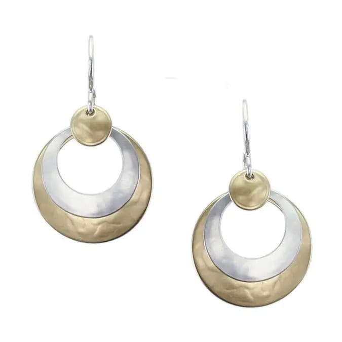 Marjorie Baer Layered Cutout Discs Earrings - E9211DW