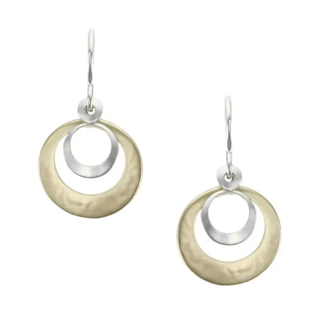 Marjorie Baer Layered Cutout Discs Wire Earrings - E9420DW