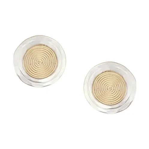 Marjorie Baer Small Textured Discs Post Earrings - E1571DP