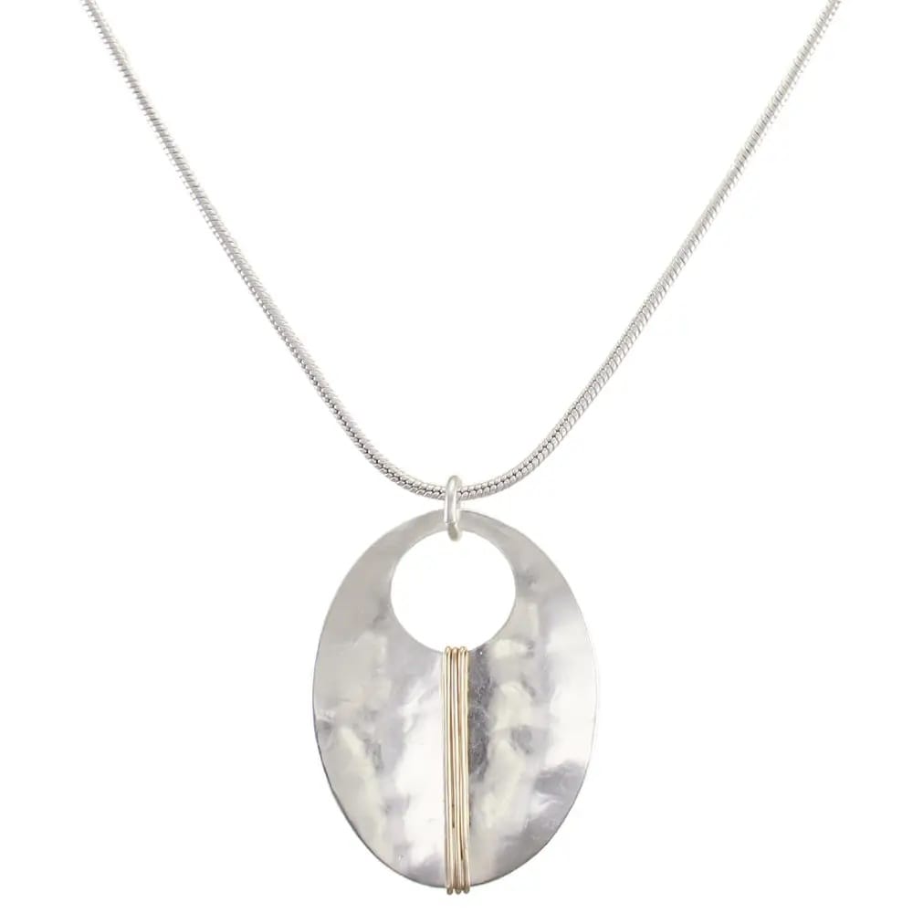 Marjorie Baer Wrapped Oval Necklace - N1755RD