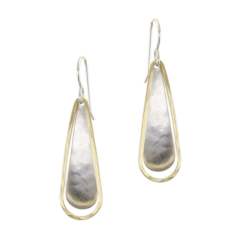 Marjorie Baer Teardrop with Teardrop Ring Wire Earrings - E0894DW
