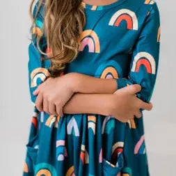 Mila & Rose Baby Pocket Twirl Dress - Multiple Colors