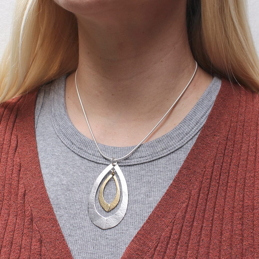 Marjorie Baer Teardrop Swoops Necklace - N1314D