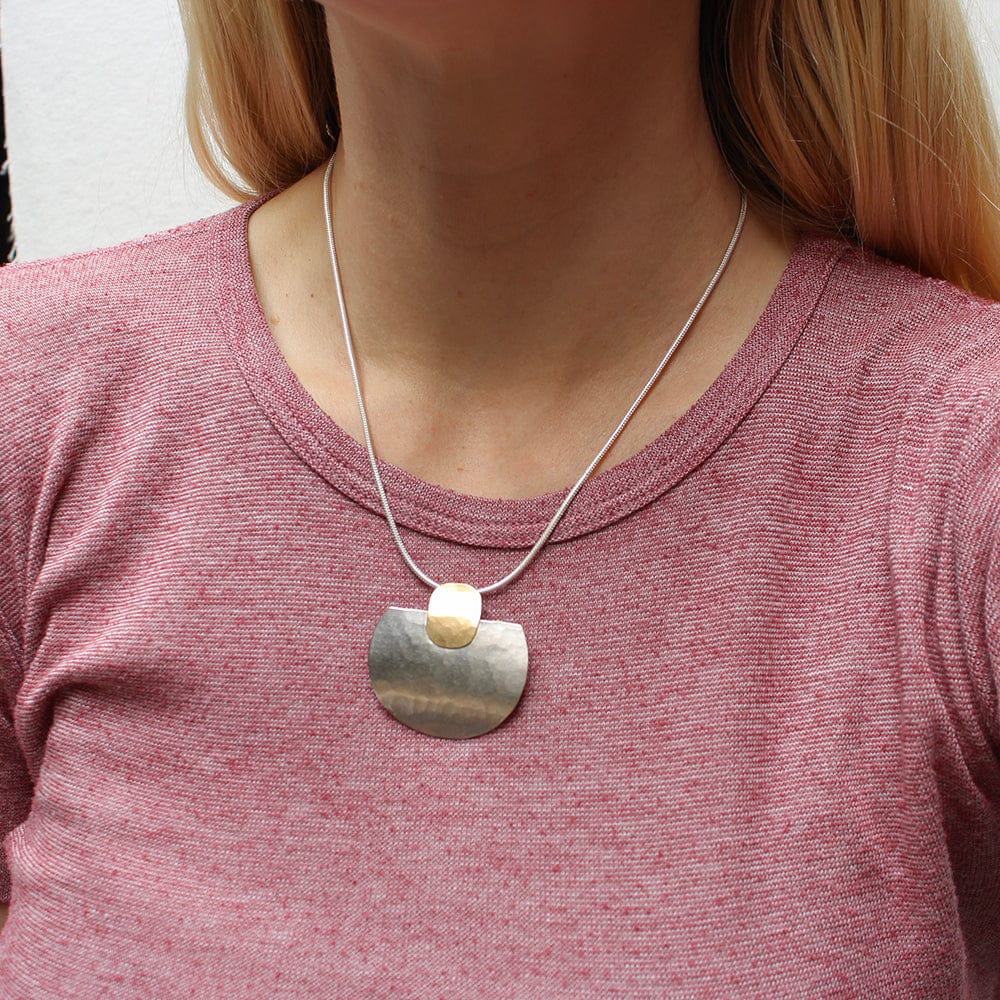 Marjorie Baer Oval and Semi Circle Necklace - N1519D