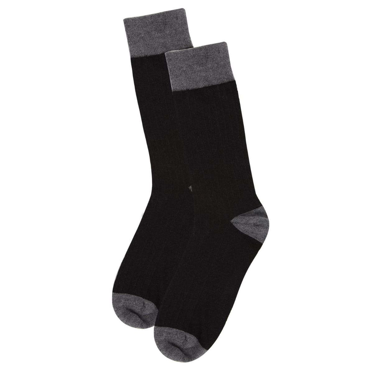 MeMoi Men's Rib Knit Cashmere Crew Socks - Multiple Colors