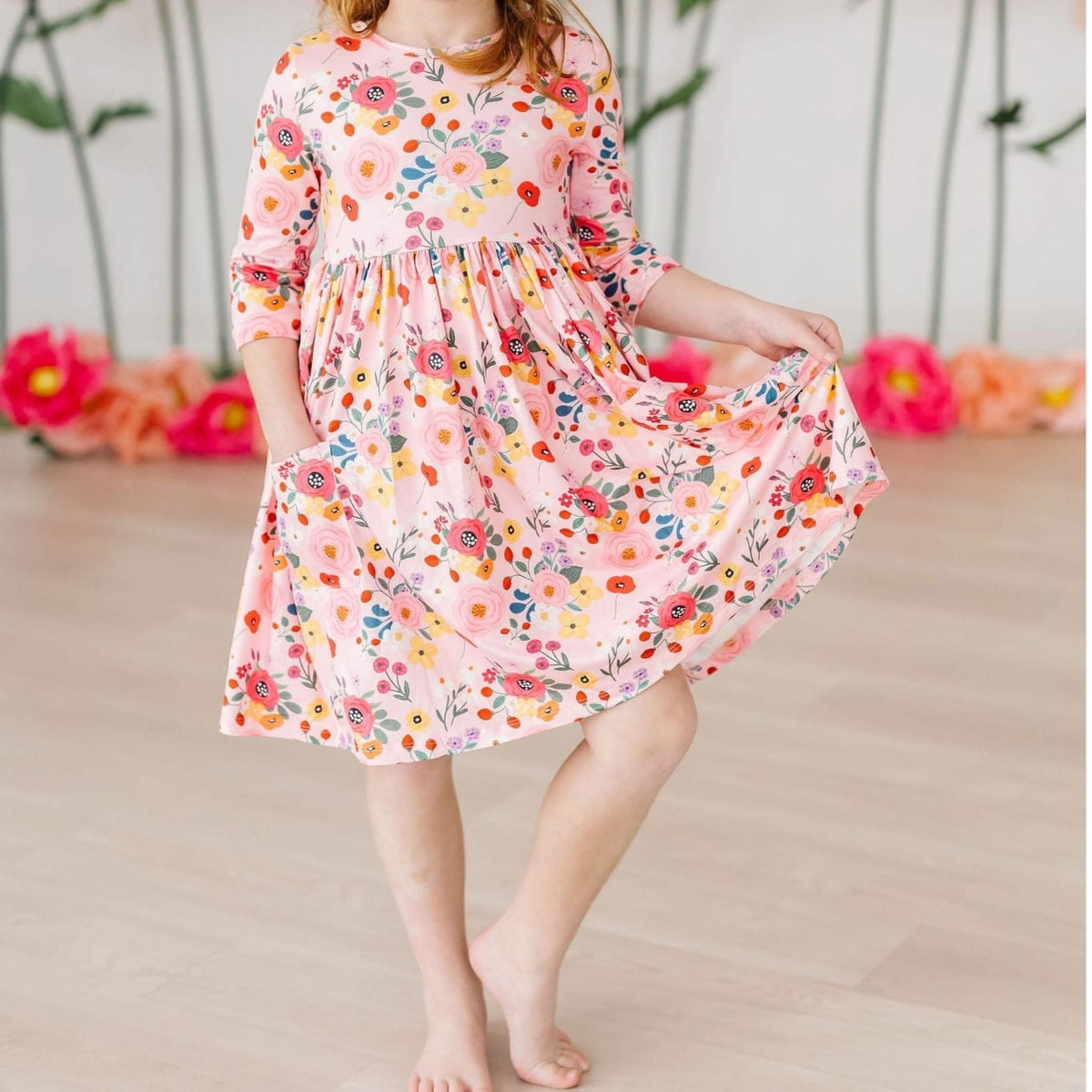 Mila & Rose Pocket Twirl Dress - Multiple Colors
