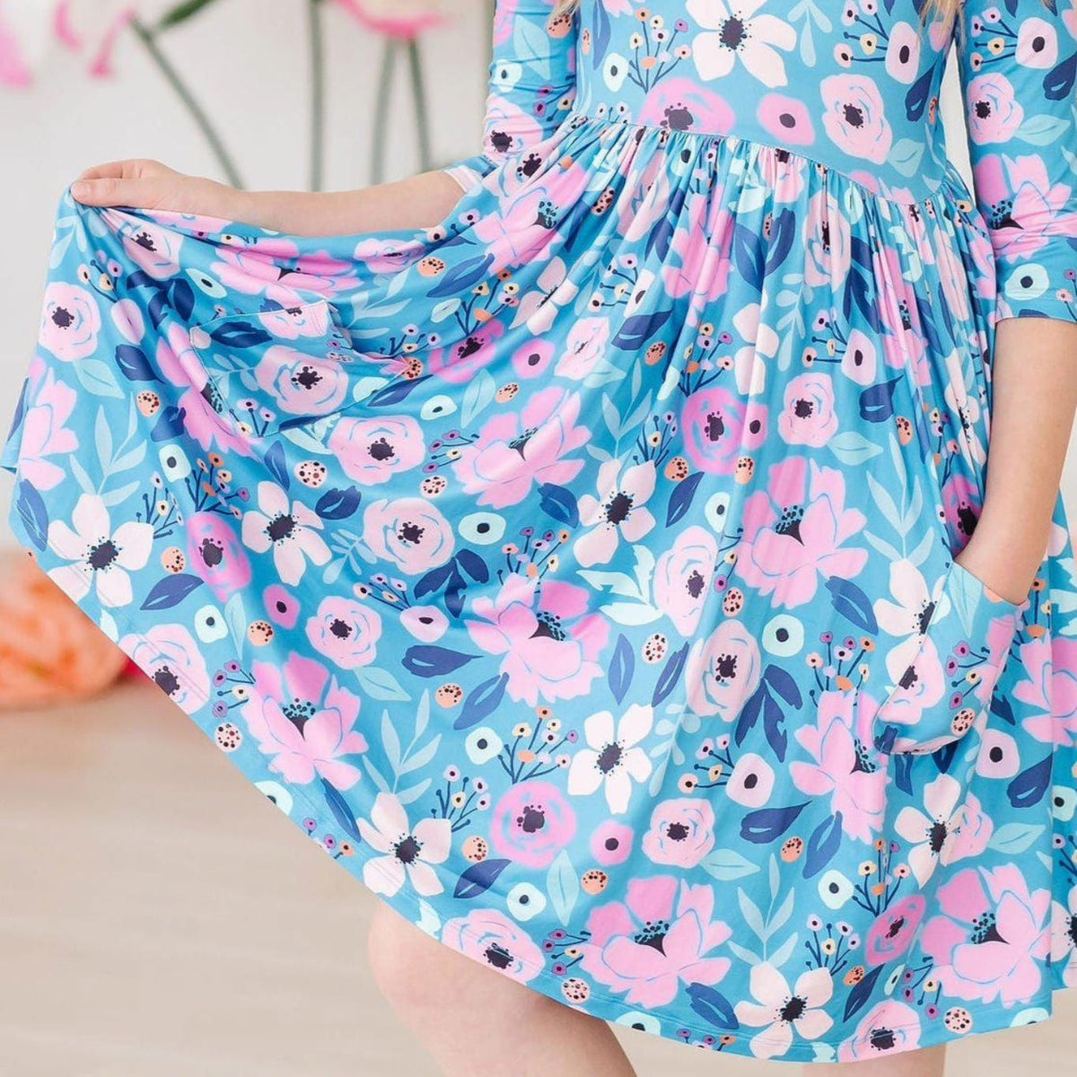 Mila & Rose Pocket Twirl Dress - Multiple Colors