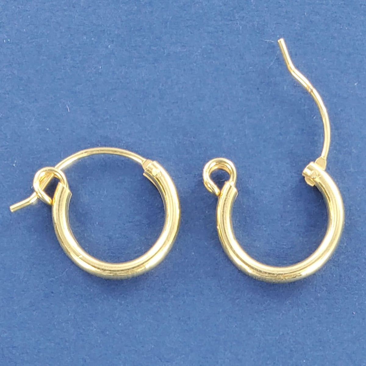 SilverStar Gold Plated Hoops - Multiple Sizes