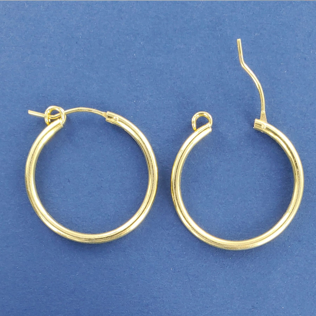 SilverStar Gold Plated Hoops - Multiple Sizes