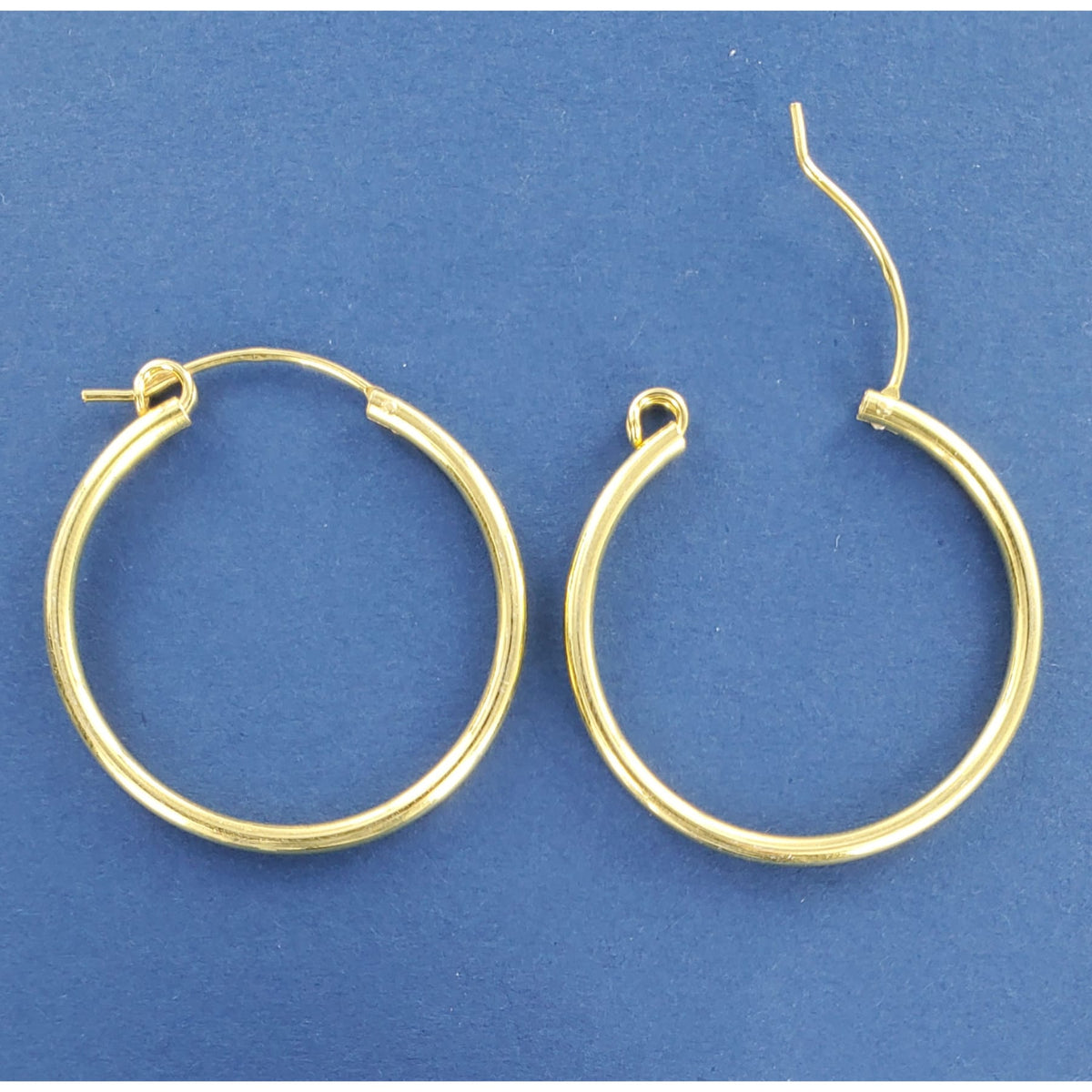 SilverStar Gold Plated Hoops - Multiple Sizes