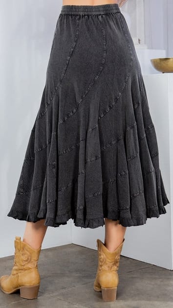 Boho Flair Asymmetrical Skirt