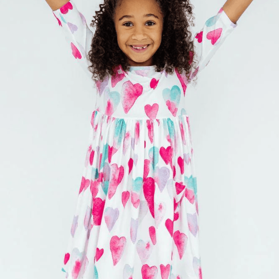 Mila & Rose Pocket Twirl Dress - Multiple Colors
