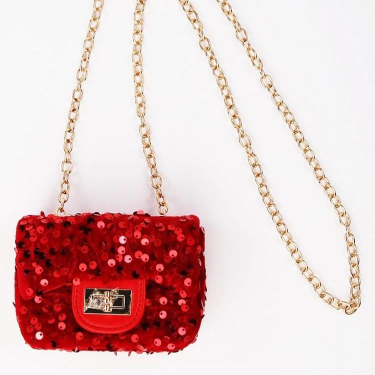 Sparkle Sisters Velvet Sequin Purse