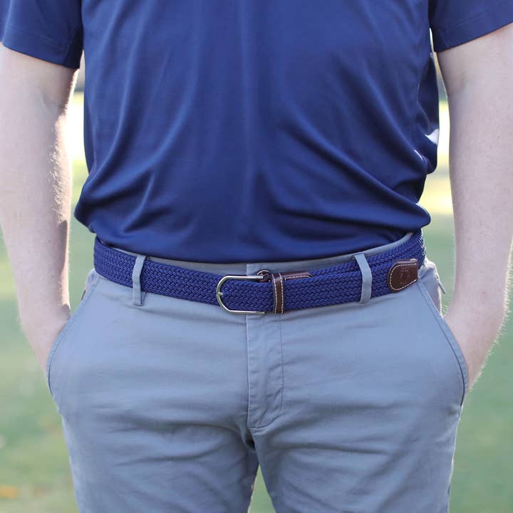 Roostas The Pebble Beach Woven Stretch Belt