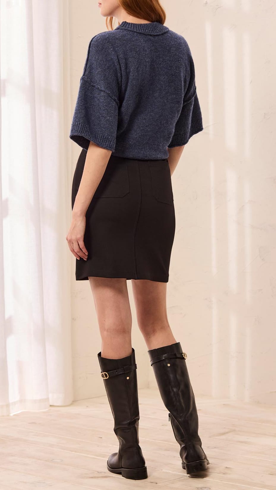 Tribal Pull-On Skirt with Pockets