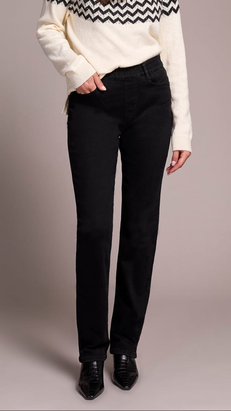 Tribal Sophia Curvy Boundless Pull-On Straight Jean - Multiple Colors