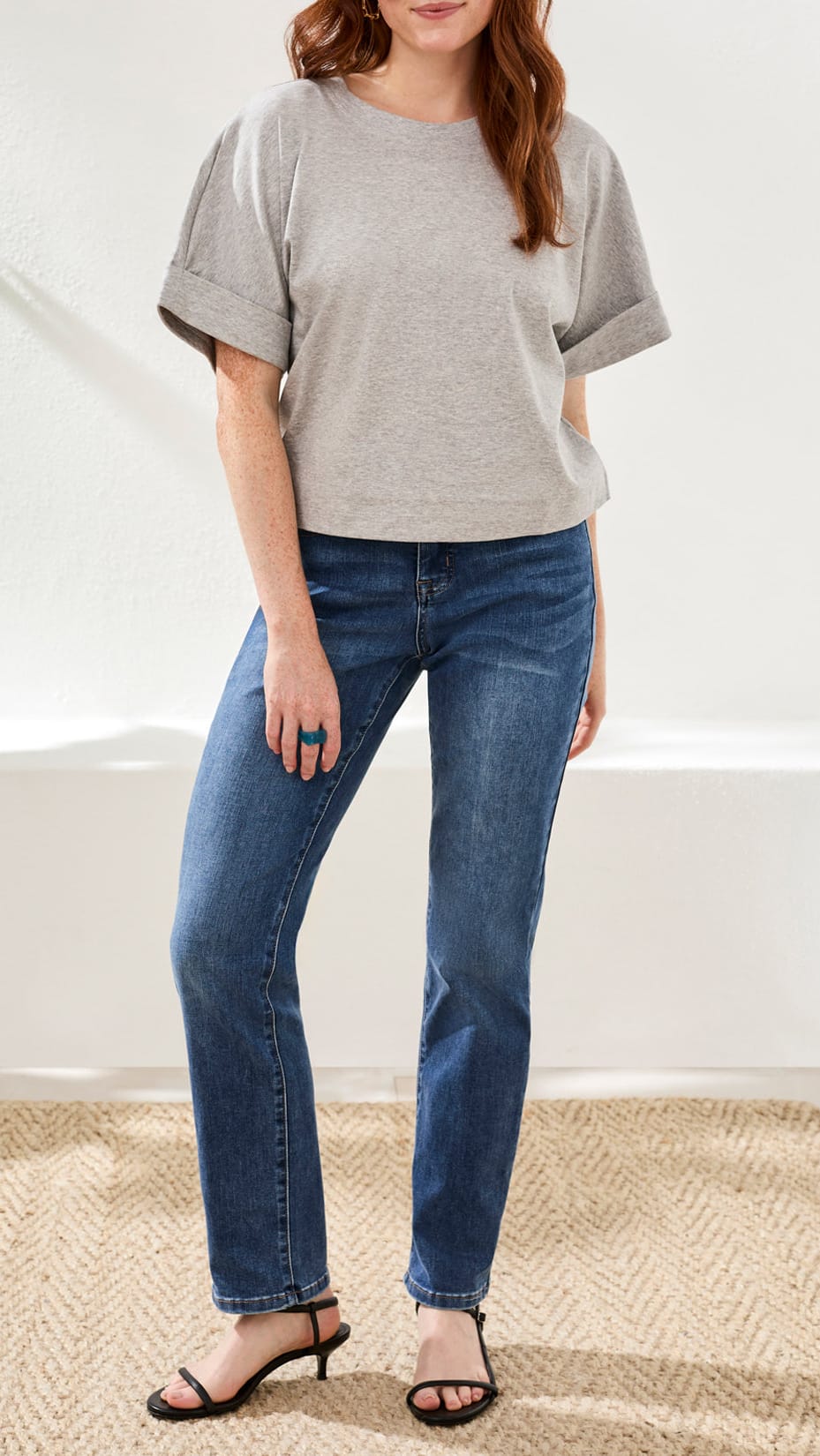 Tribal Petite Sophia Curvy Straight Jean - Multiple Colors
