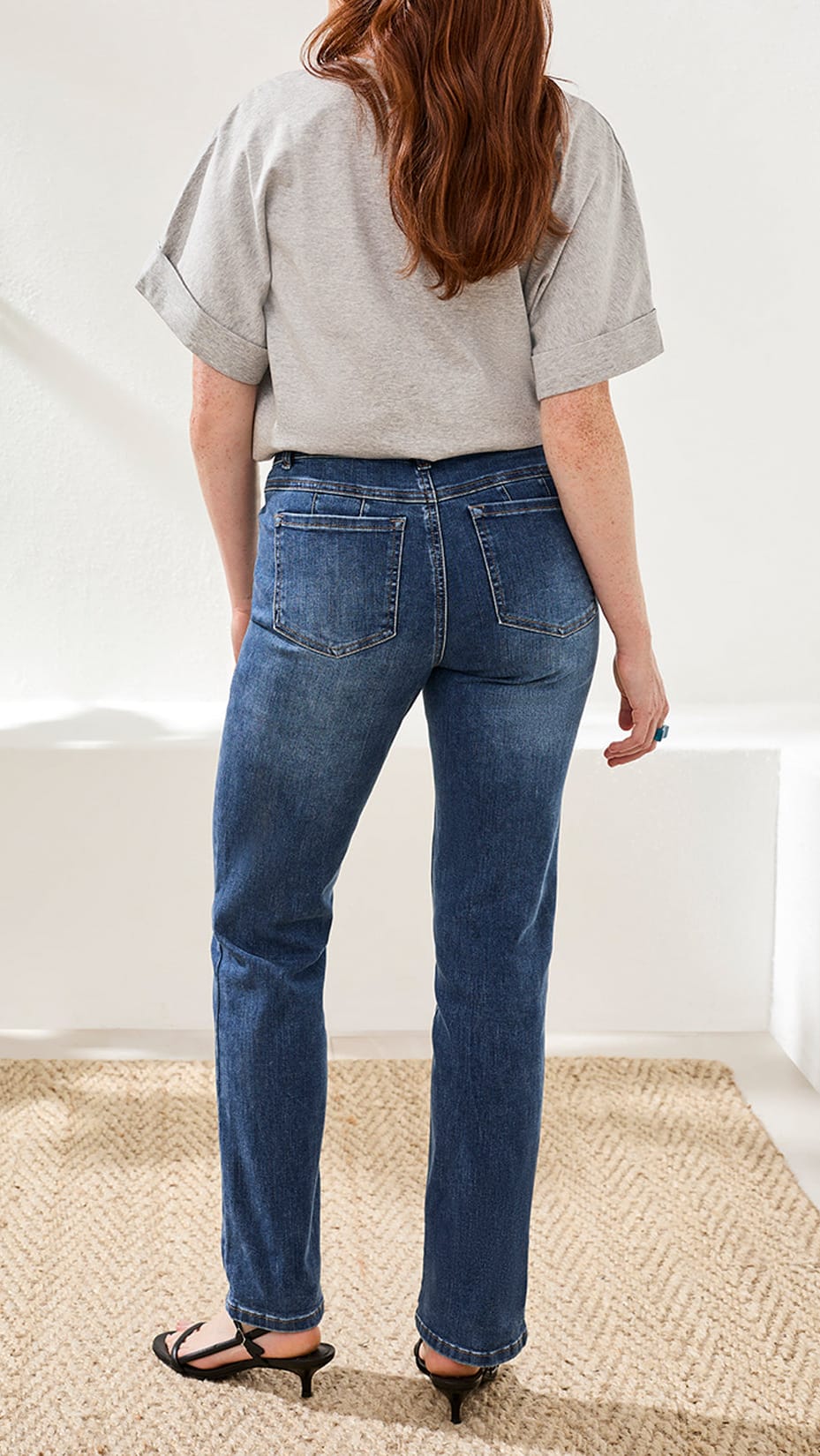 Tribal Petite Sophia Curvy Straight Jean - Multiple Colors