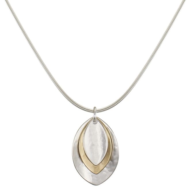 Marjorie Baer Triple Layered Leaves Necklace - N0672D