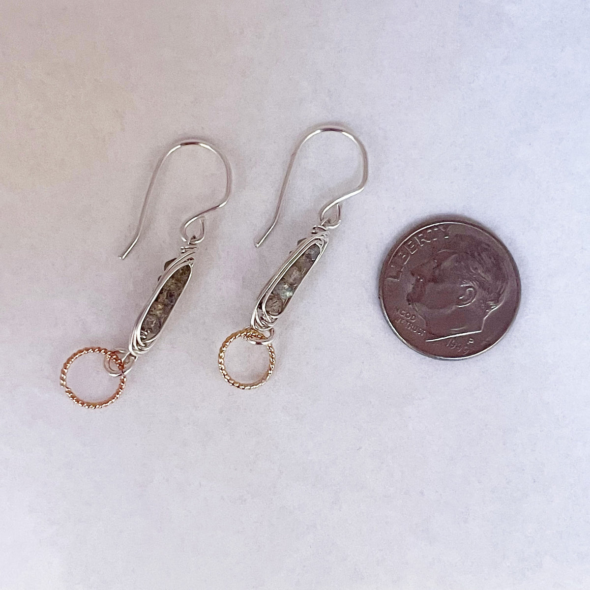 Laura J Designs Moss Compass Earring - Multiple Stones