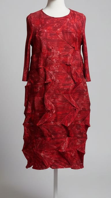 Vanite Origami Printed Dress - Multiple Colors