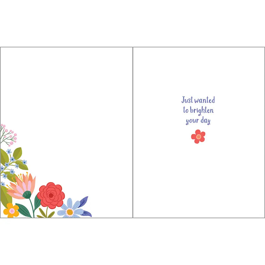 Happy Flowers Thinking Of You Greeting Card