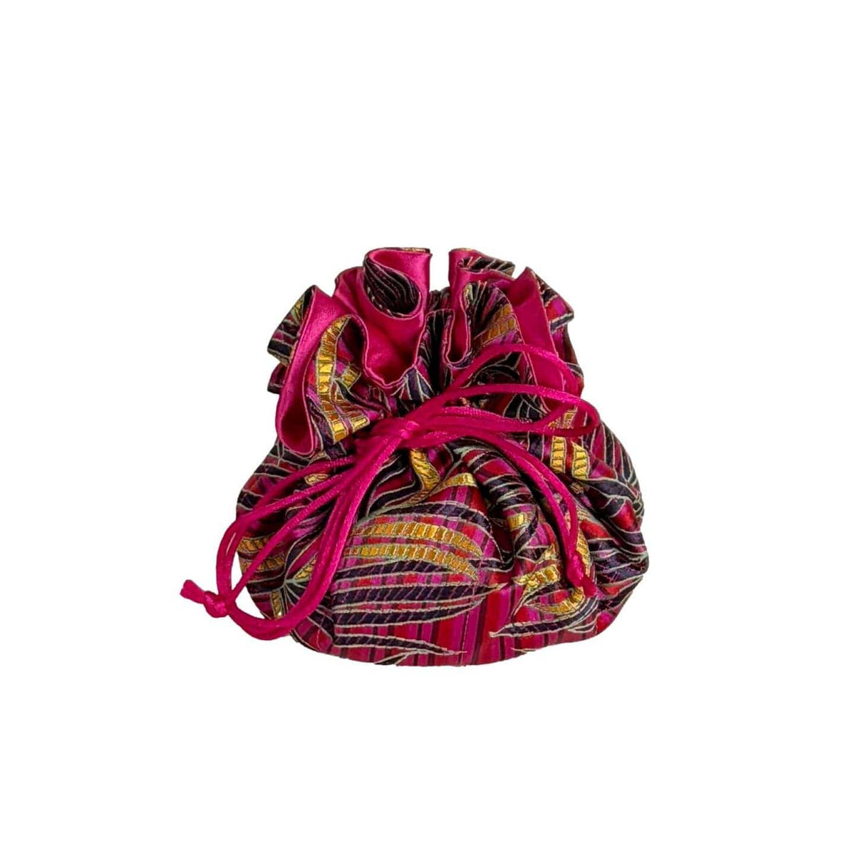 Silk Brocade Travel Jewelry Pouch - Multiple Patterns