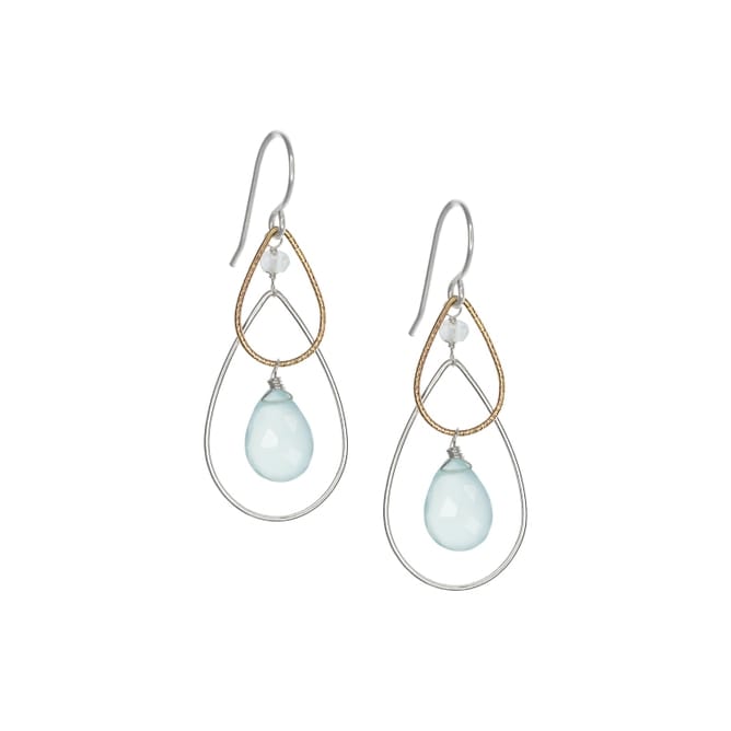 Laura J Designs Chalcedony Waves Earrings