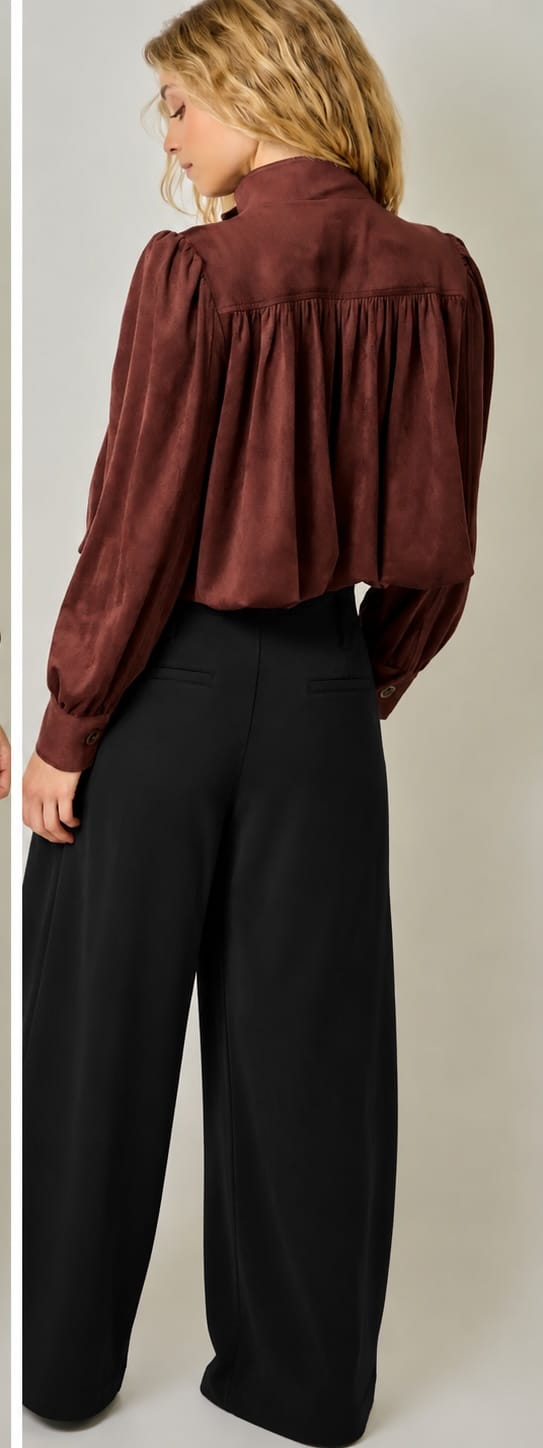 Mystree Gathered Blouson Jacket