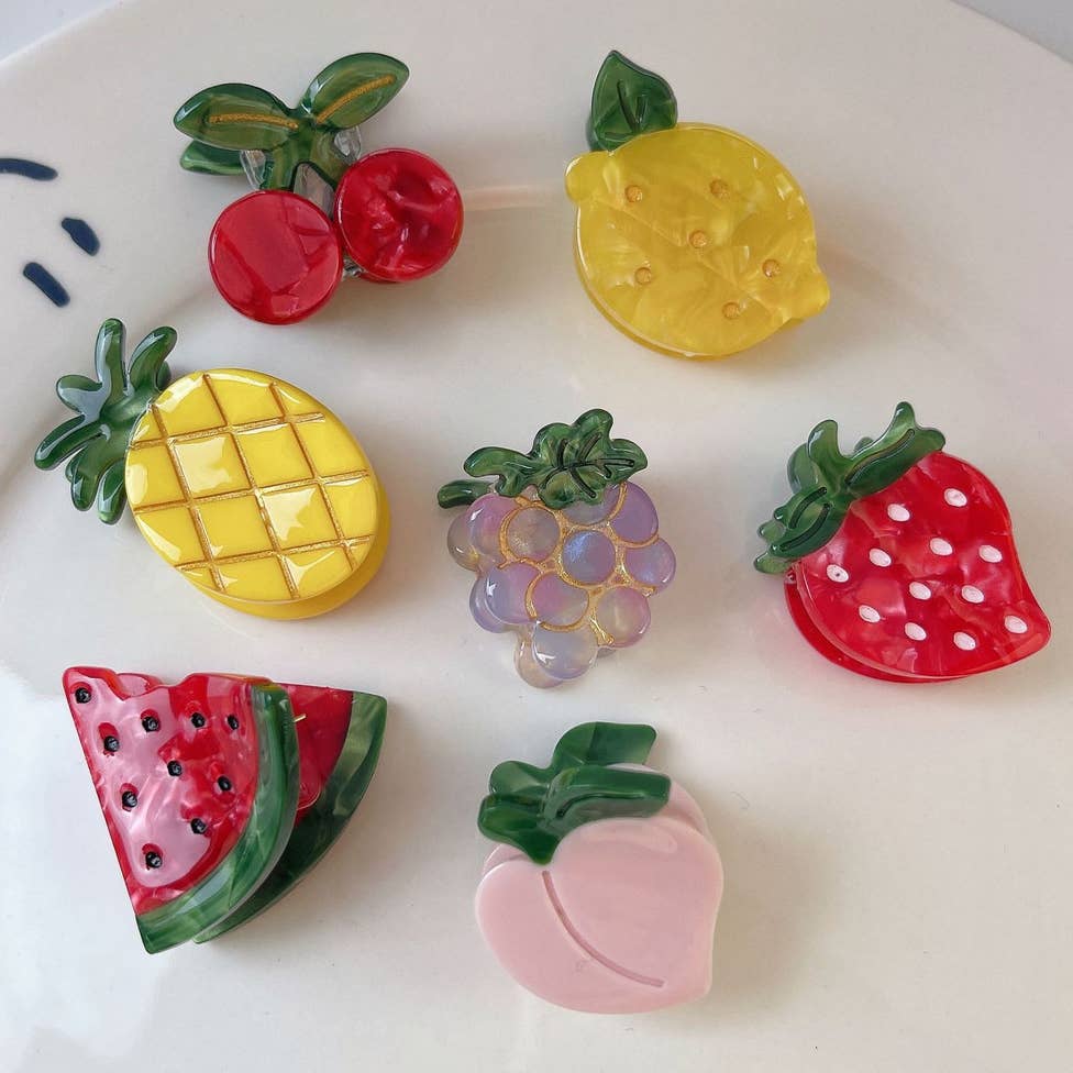 Mini Fruit Hair Claw - Multiple Styles