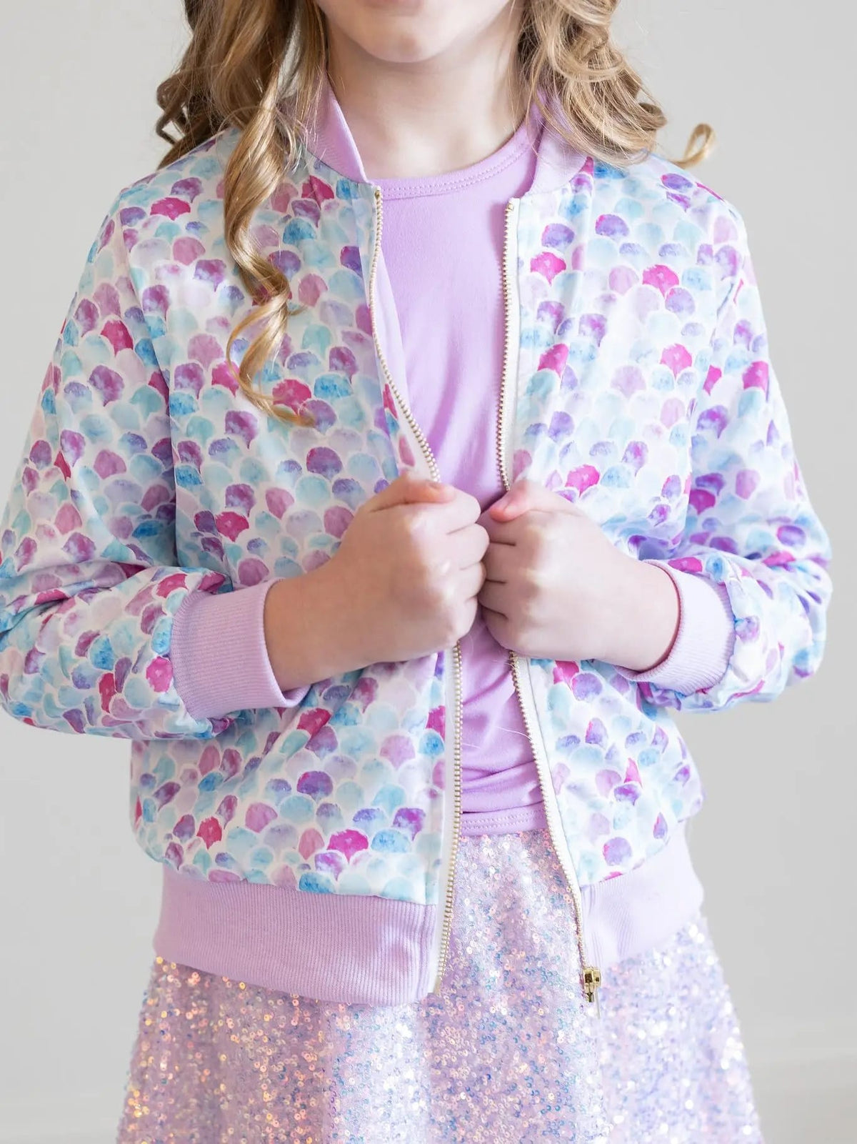 Mila & Rose Satin Jacket - Multiple Prints